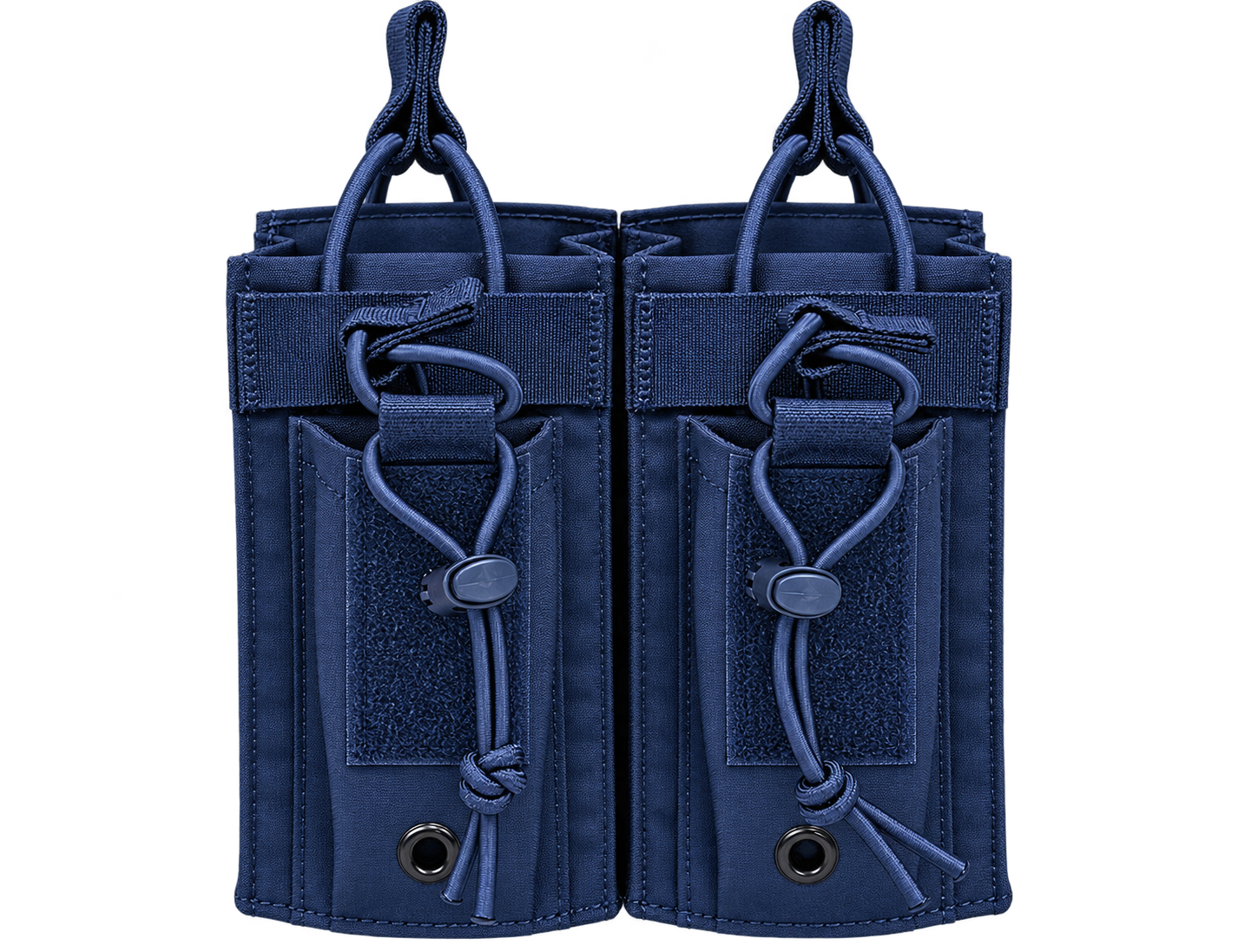 Tactical radio MOLLE pouch in Navy Blue - dual pocket design - Universe Body Armor
