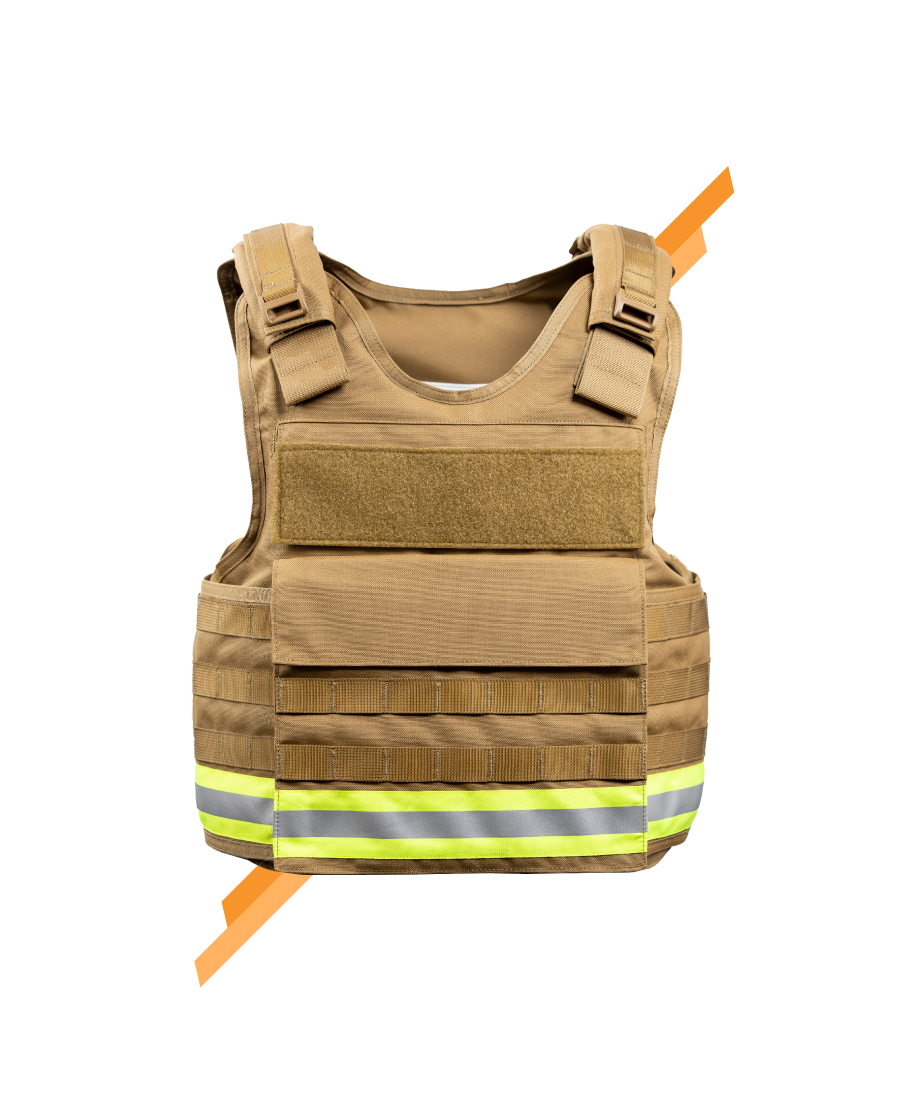 The Defender Carrier with Cummerbunds - Back View - Universe Body Armor