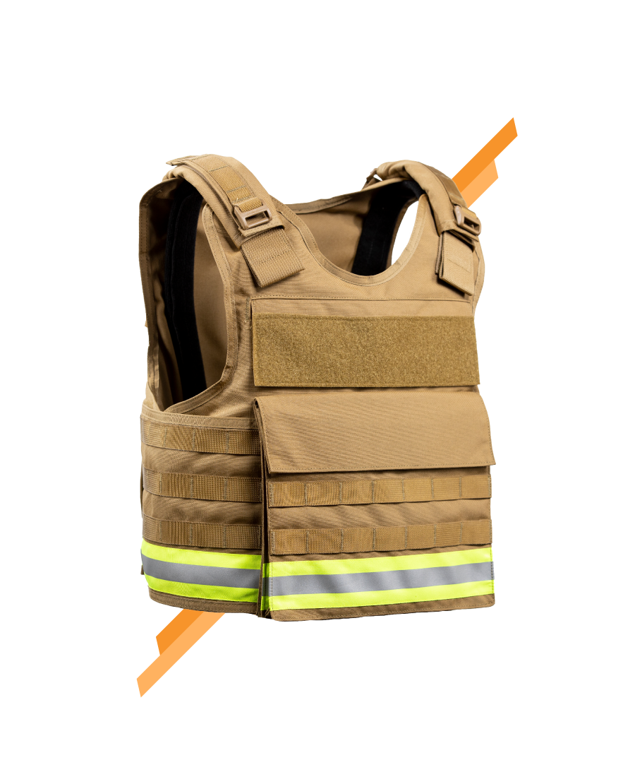 The Defender Carrier with Cummerbunds - Front View - Universe Body Armor