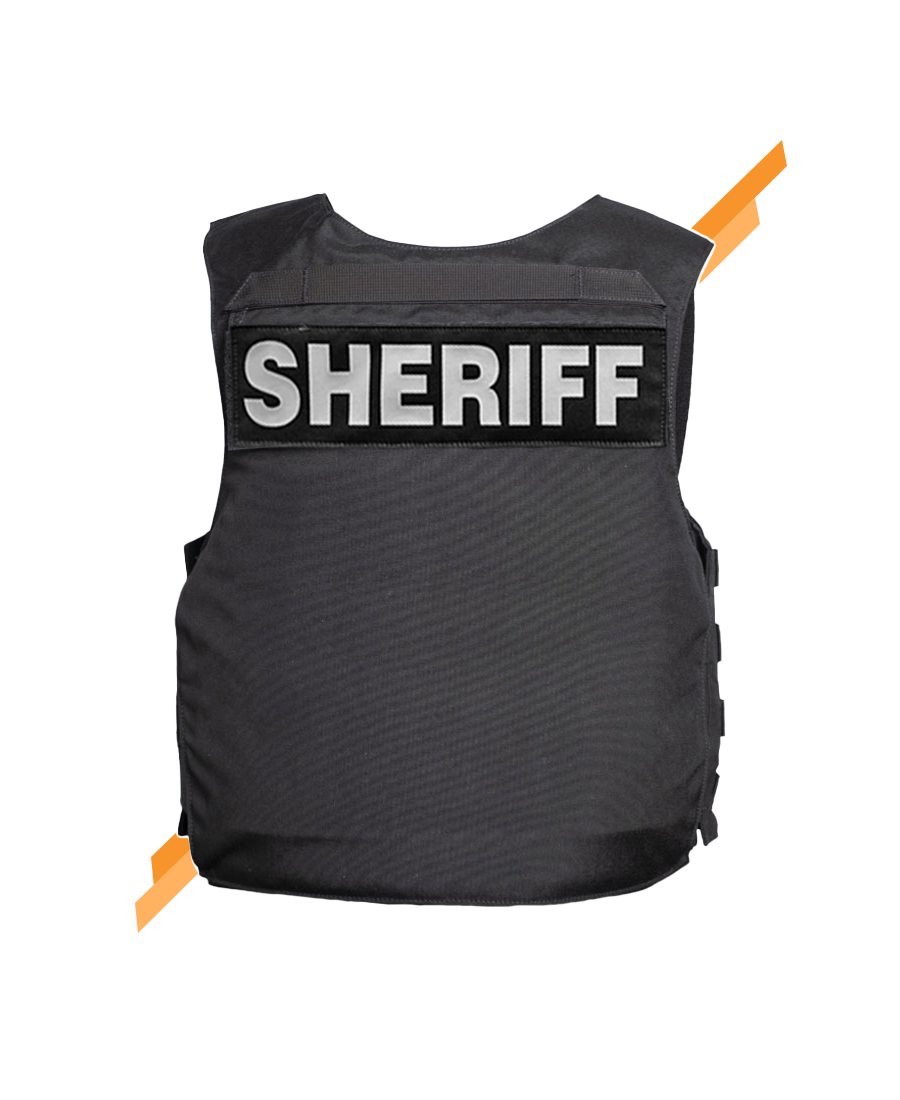 Back ID Patch Vinyl Customizable - Color and Letter Options - Universe Body Armor