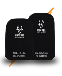 Backpack ballistic panel NIJ Level IIIA 11x16 - detail view - Universe Body Armor