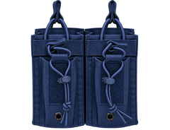 Tactical radio MOLLE pouch in Navy Blue - dual pocket design - Universe Body Armor