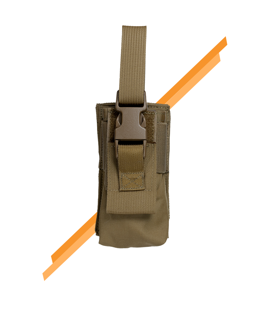 MOLLE pepper spray pouch for law enforcement - front view - Universe Body Armor