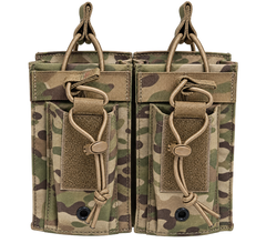 Tactical radio MOLLE pouch in Multicam - dual pocket design - Universe Body Armor