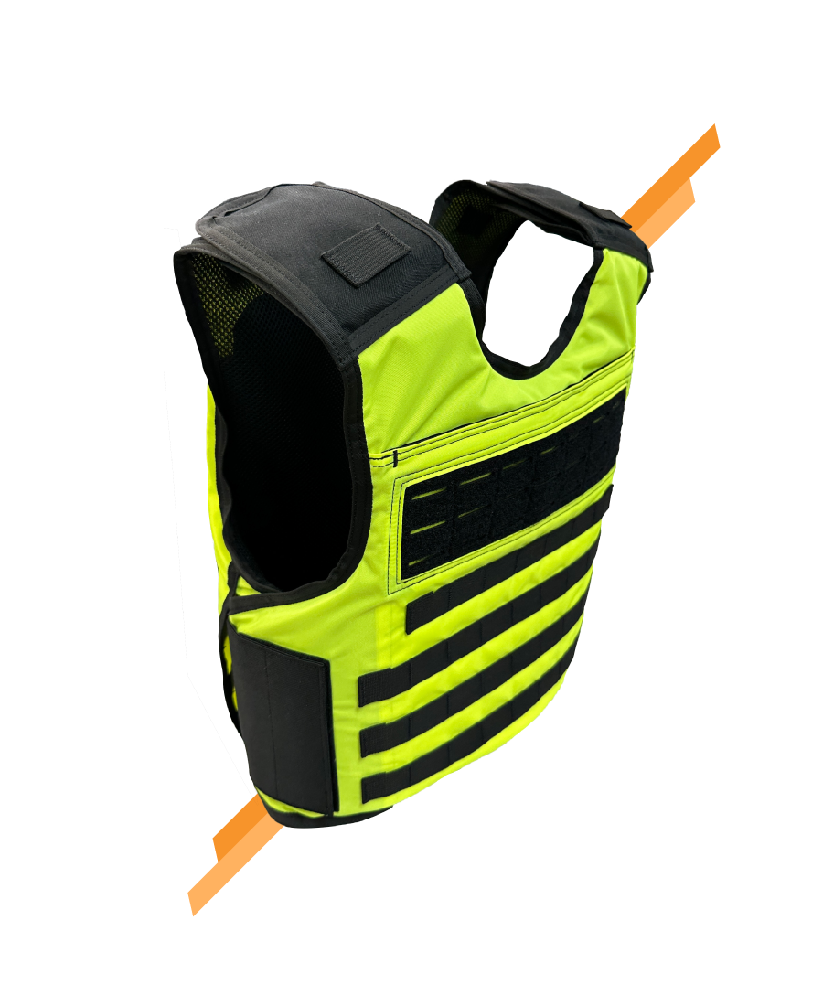 SHIELD REFLEX PRO Elite Level IIIA reflective tactical carrier - side view - Universe Body Armor