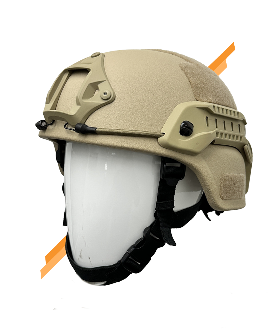 Tactical helmet for military and law enforcement - back view - Universe Body Armor
