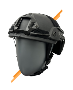 Tactical helmet for military and law enforcement - black - front view - Universe Body Armor