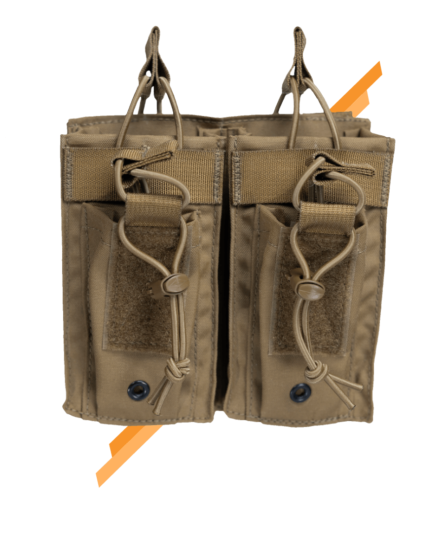 Tactical radio MOLLE pouch for law enforcement - front view - Universe Body Armor