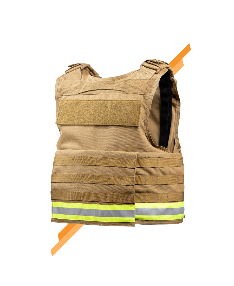 The Defender Carrier with Cummerbunds - Detail View - Universe Body Armor
