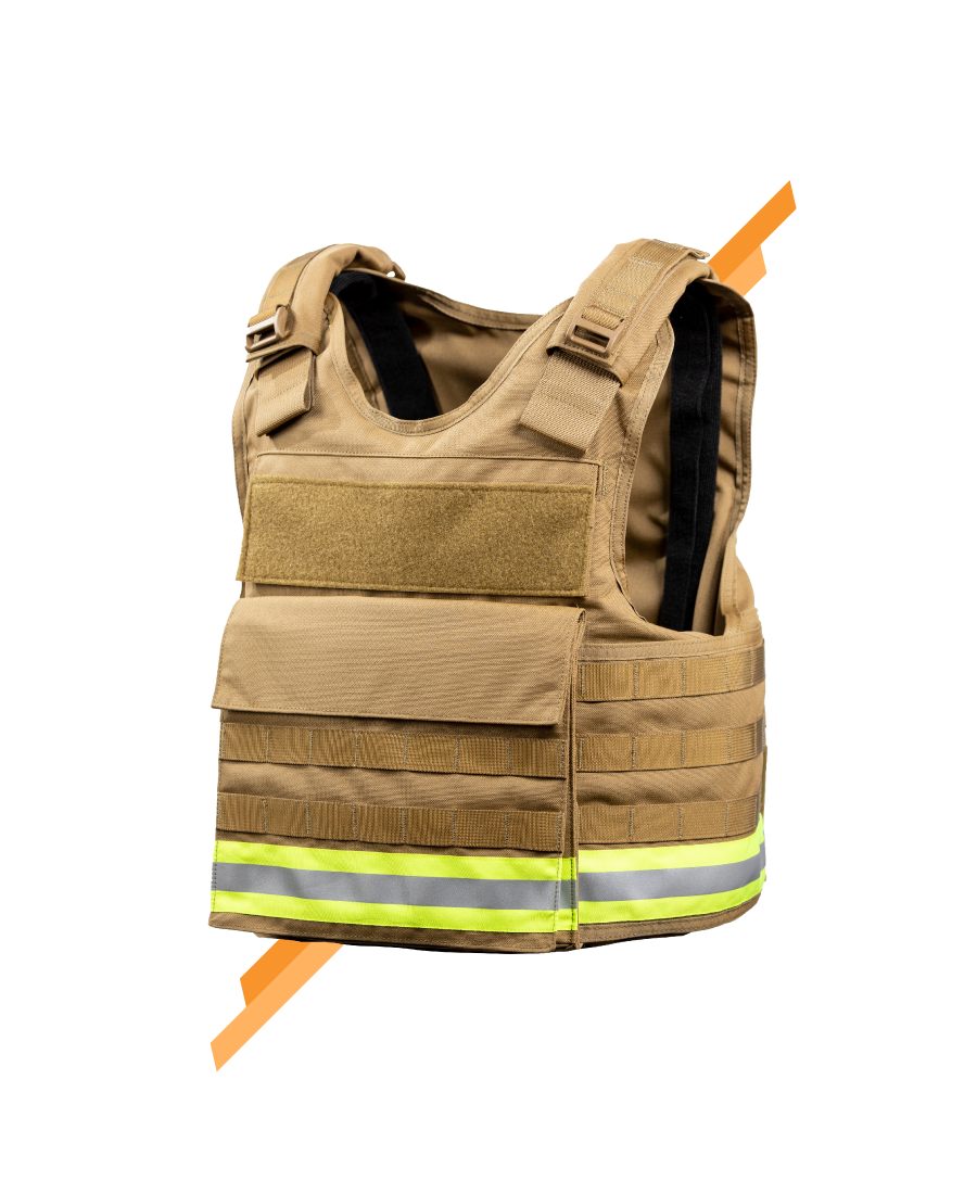 The Defender Carrier with Cummerbunds - Side View - Universe Body Armor